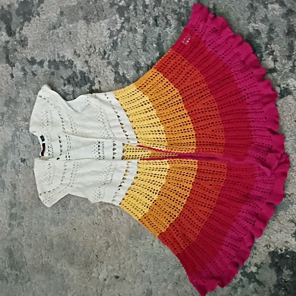 POPulation Crochet Open Cardigan